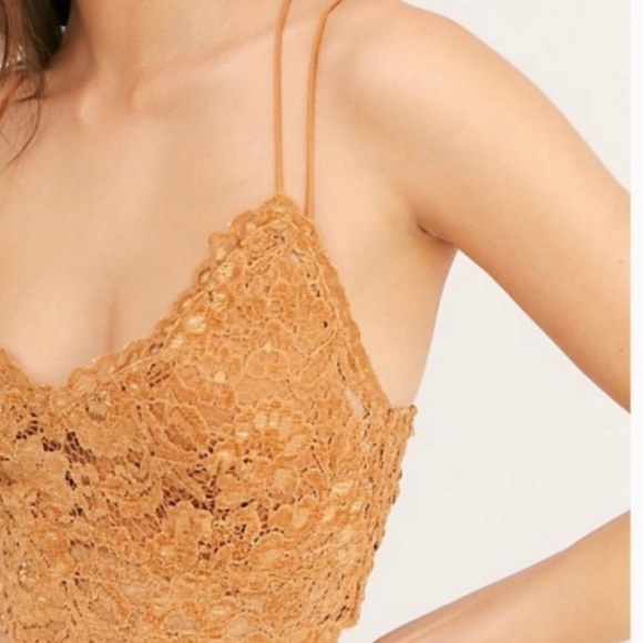 Free People Celine Bralette Burnt Caramel - Picture 3 of 4